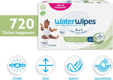 WaterWipes Sensitive+ vochtige doekjes voor baby's en peuters, 720 stuks (12 stuks), 3-in-1 reiniging, verzorging, bescherming, 99,9% water, structuurreiniging, geurvrij