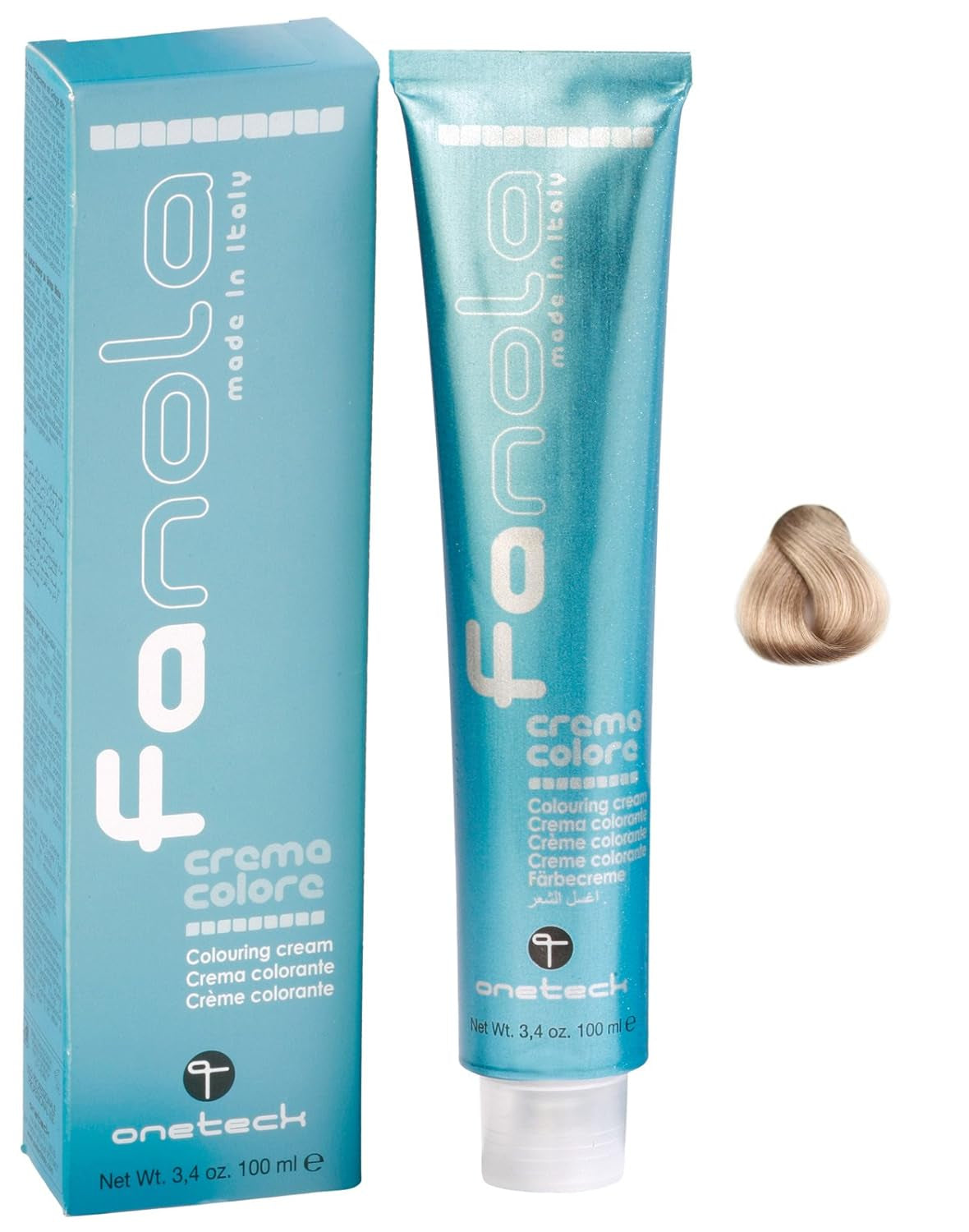 Fanola crema colore Kleurcrème 7.0 Blond, 100 ml Haarverf Naty Shop 12.2 Super Blond Platinum Pearl Extra