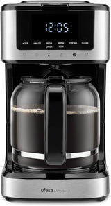 Ufesa CG7114 Capriccio filterkoffiezetapparaat, 6 kopjes, 600W, karaf 0,6L, antidruppelsysteem, automatische uitschakeling, blauw