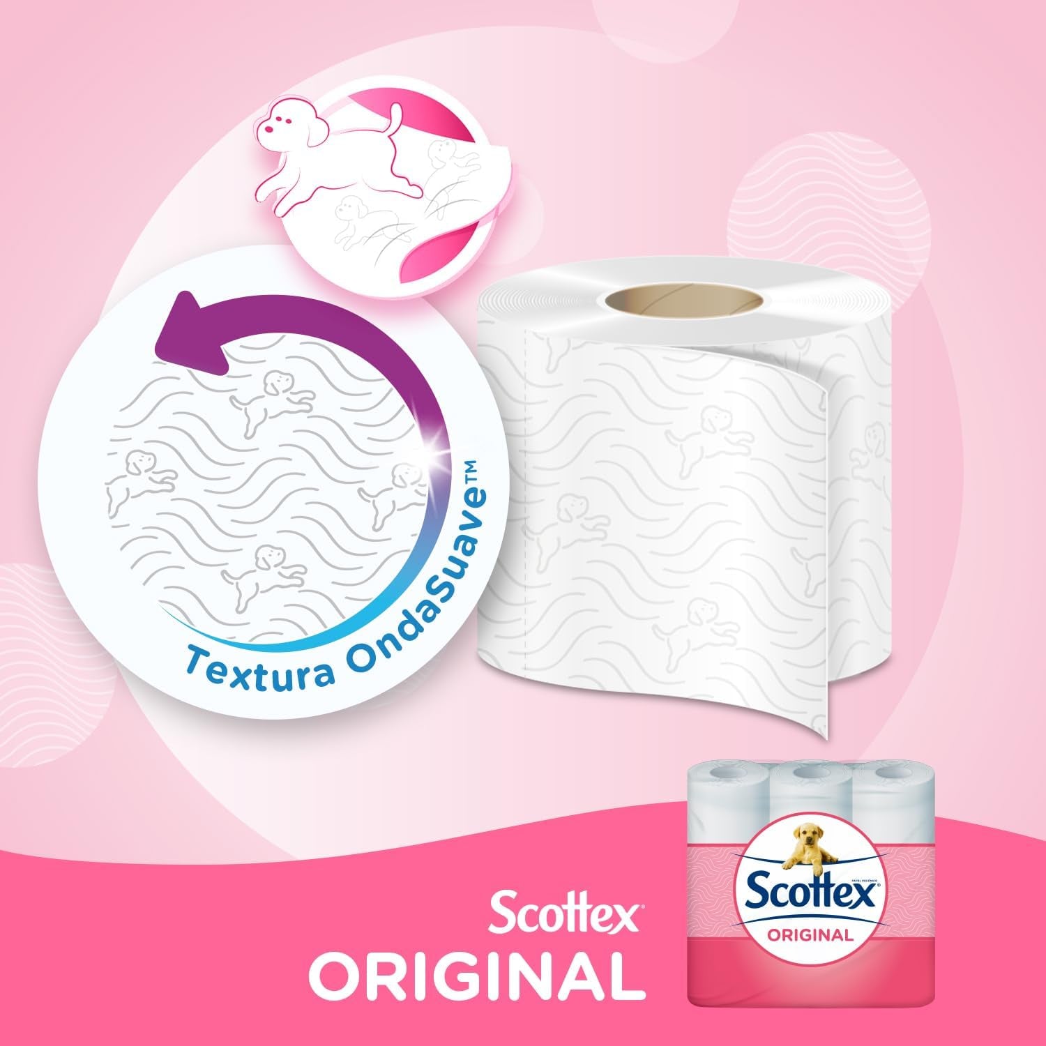 Toiletpapier Origineel, 128 witte rollen