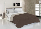 Italiaans beddengoed, winterdekbed, taupe/crème, 250X200Cm Naty Shop quilts en dekbedden Bruin/crème 150X200Cm