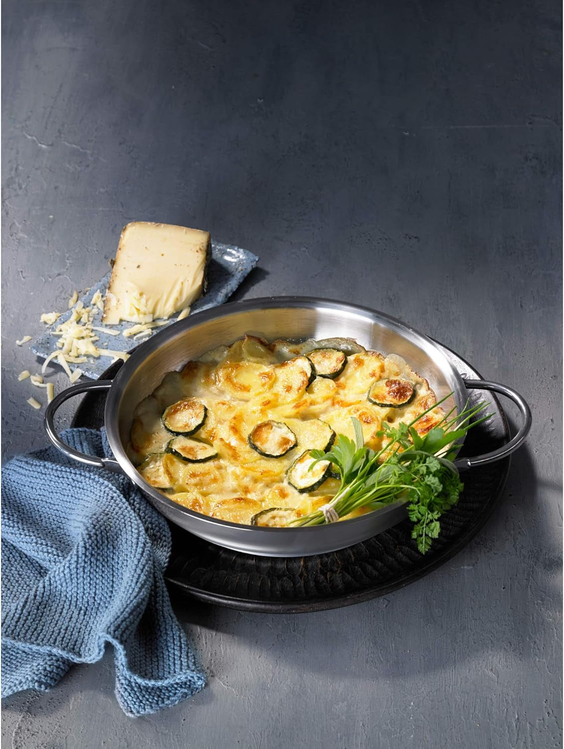 WMF Profi serveer-/braadpan 28 cm inductie, Cromargan roestvrijstalen pan, open Potten en pannen Naty Shop