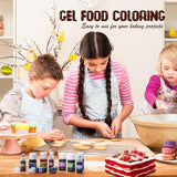 Gelvoedselkleur - Hooggeconcentreerde gelvoedselkleur voor taarten, bakken, paaseieren, drankjes - Suikervrije voedselkleur voor fondant, glazuur, slijm, taartdecoratie (rood fluweel, 150 g)