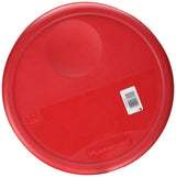 Deksel voor voedselbewaarbakken, rond, rood, 11,4 L Naty Shop voedselbewaardozen