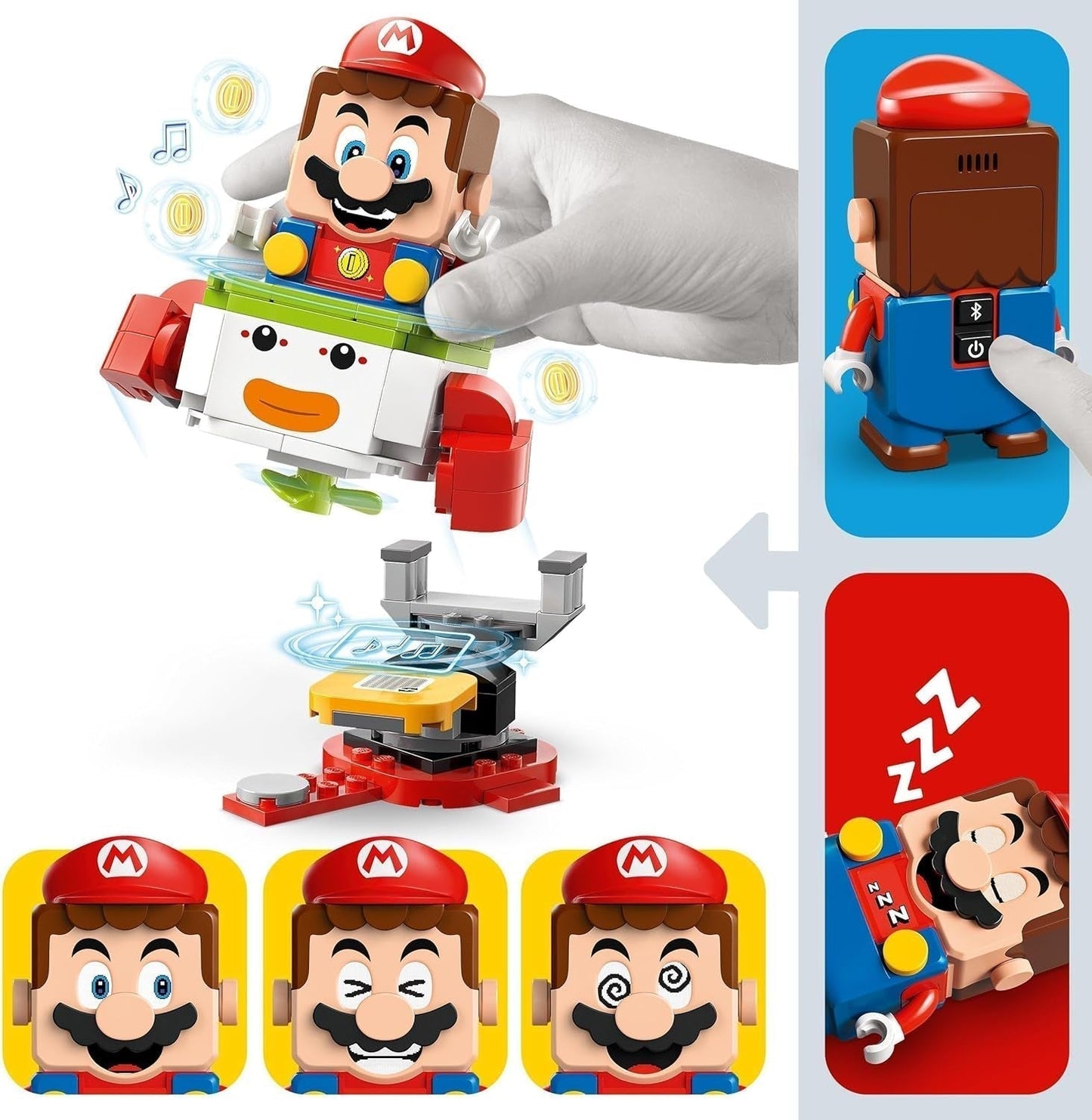 LEGO Super Mario-avontuur met interactieve Mario, Junior Clown-karset, Toy Yoshi, Nintendo-cadeau voor jongens, meisjes en gamers vanaf 6 jaar 71439 Bouwsets Besuche in LEGO-Store