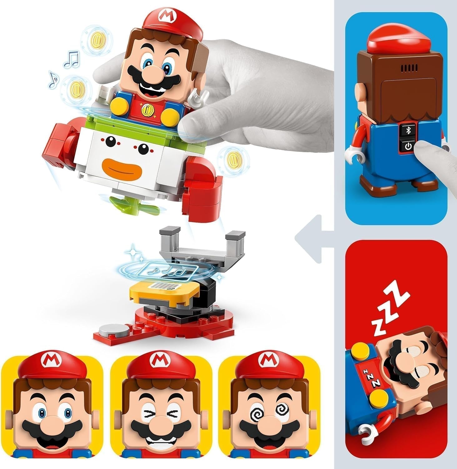 LEGO Super Mario-avontuur met interactieve Mario, Junior Clown-karset, Toy Yoshi, Nintendo-cadeau voor jongens, meisjes en gamers vanaf 6 jaar 71439 Bouwsets Besuche in LEGO-Store