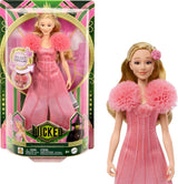 Mattel Singing Glinda-modepop van Wicked en accessoires, meubels en film-geïnspireerde look en verwijderbare outfit, zingt "Hotly Loved", JLG49, Pink Naty Shop Dolls Standaardtitel