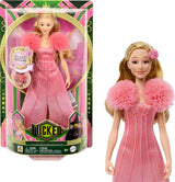 Mattel Glinda van Wicked and Accessories Gelede, op films geïnspireerde pop met afneembare outfit zingt geliefd bij ons JLG49 Roze