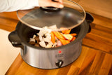 Russell Hobbs slowcooker, 3,5 liter antiaanbaklaag, roestvrij staal, 3 temperatuurinstellingen en warmhoudfunctie, 160 W slowcooker Naty Shop