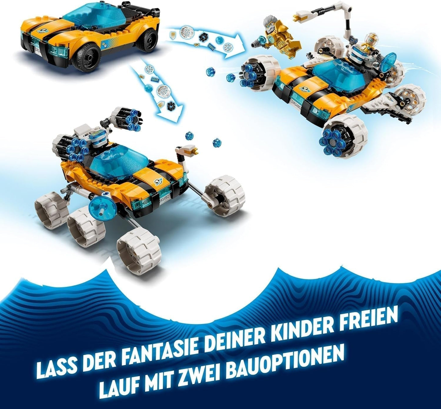 LEGO Dreamzzz 2-in-1 Mr Oz's Space Buggy speelgoedauto of Space Shuttle-set inclusief minifiguren van Mr Oz, Albert en Jayden, ruimtecadeau voor kinderen 8+ 71475 Bouwsets Besuche in LEGO-Store