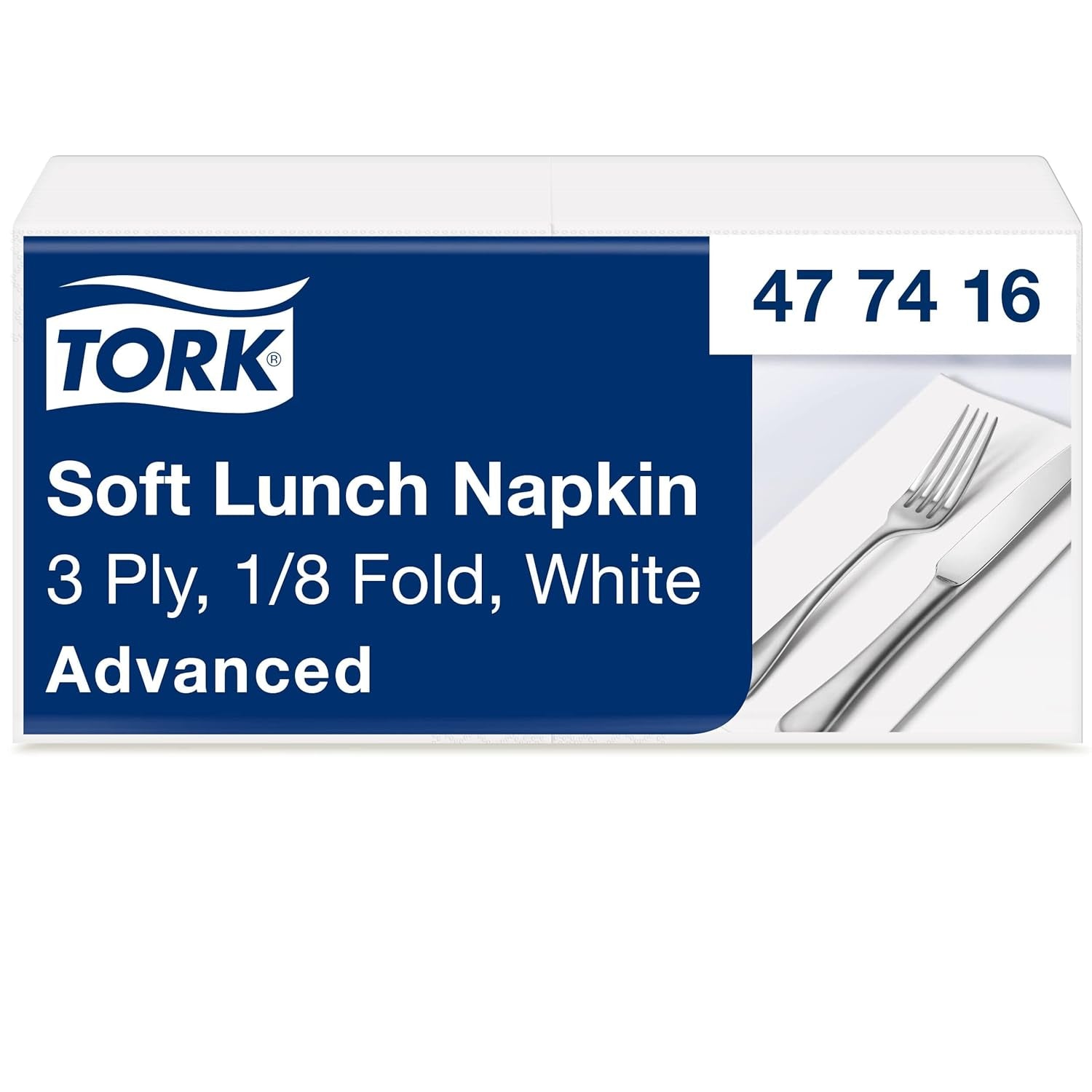 Tork Linstyle 509542 zwarte cocktailservetten, 1/4 vouw, 1-laags, 23,8 x 23,8 cm, 1 x 100 servetten