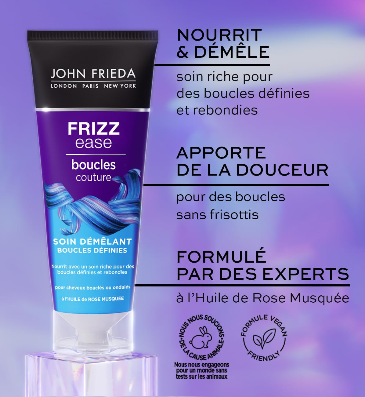 John Frieda Frizz Ease haarconditioner voor het ontwarren van haar, 250 ml Haarontwarrende producten Naty Shop