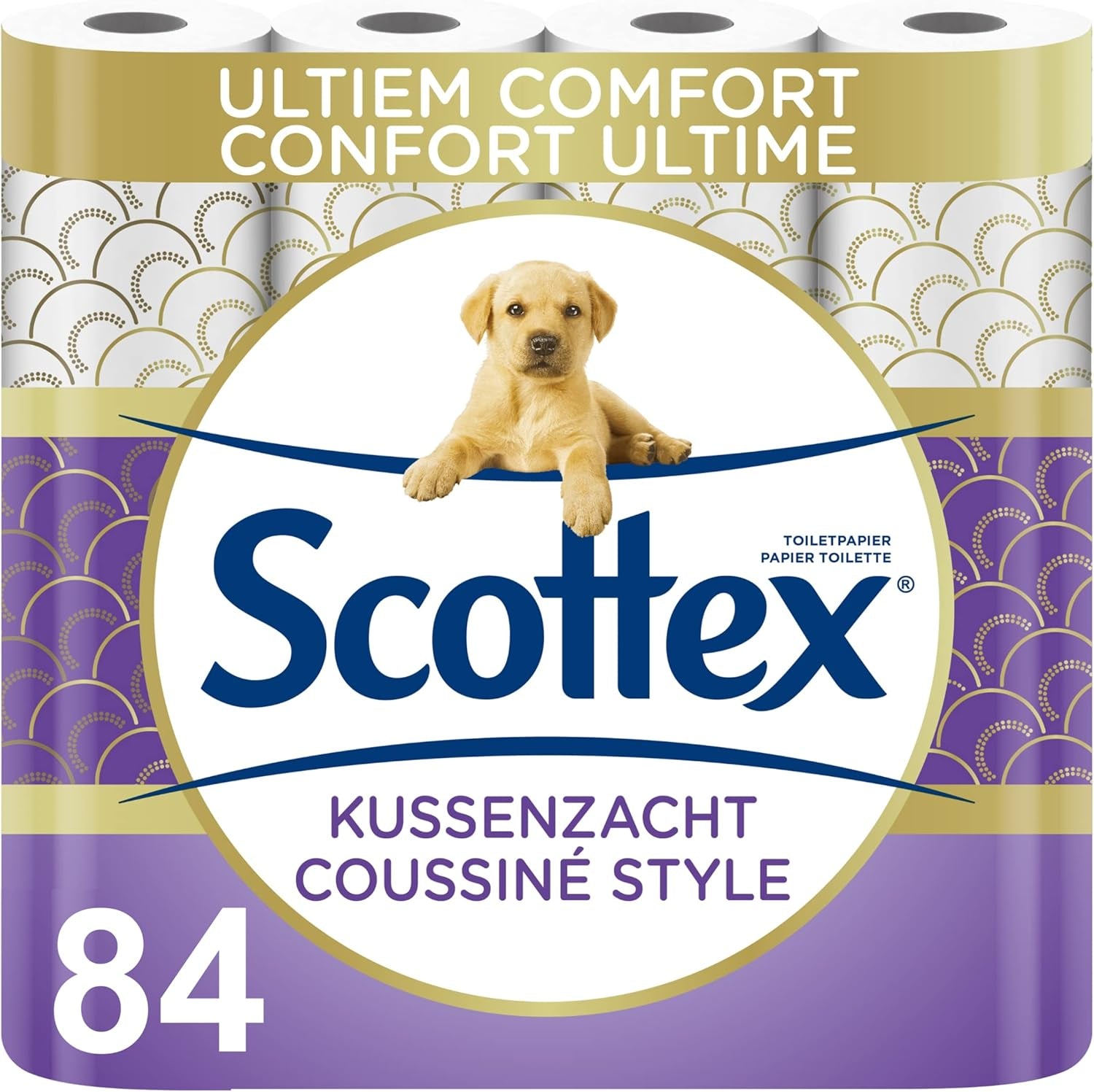 Gewatteerd toiletpapier (12 pakjes van 7 rollen) - zacht en comfortabel - milieuvriendelijk - duurzaam
