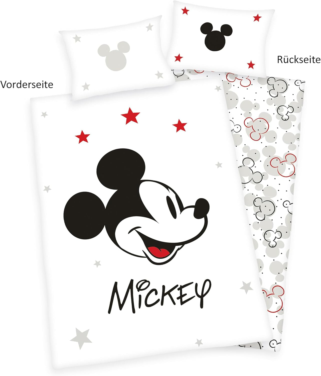 Mickey Mouse beddengoed, omkeerbaar, 100% katoen Beddengoed - kinderen Naty Shop