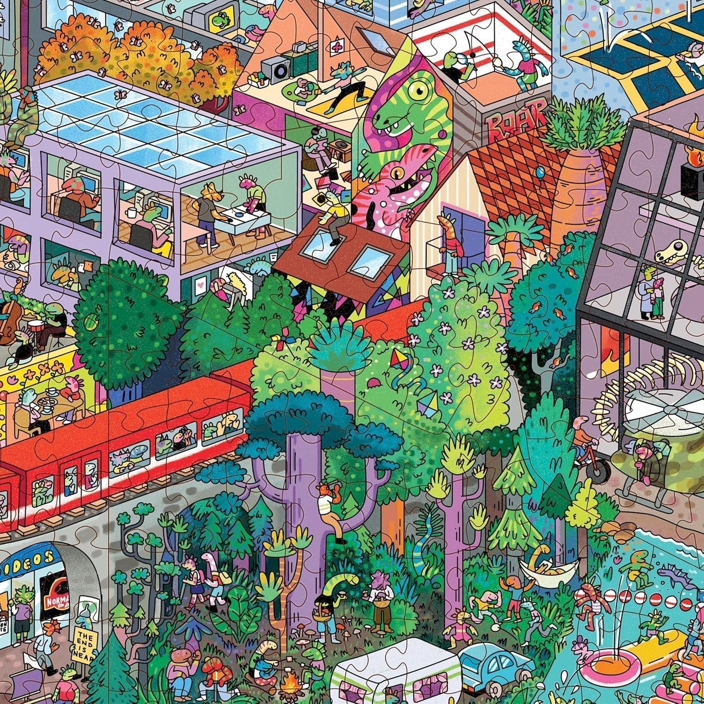 Big Rockstadt - puzzel van 1000 stukjes van The Magic Puzzle Company - serie vier puzzel Naty Shop