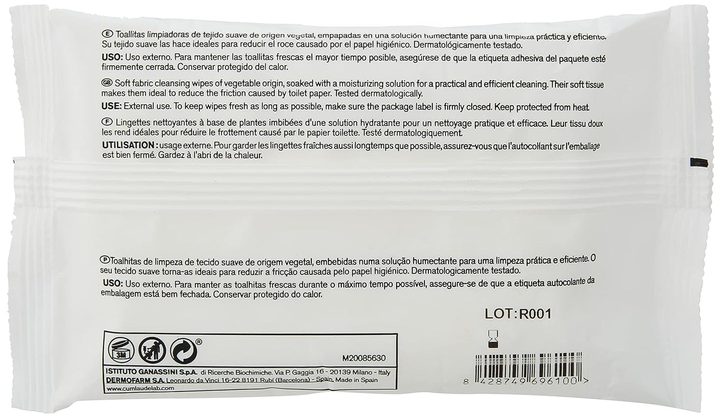 Lab - Perianale doekjes, Natte reinigingsdoekjes voor perianale hygiëne, Provitamine B5, hydraterend, hypoallergeen, parabenen- en alcoholvrij, dermatologisch getest - 15 stuks