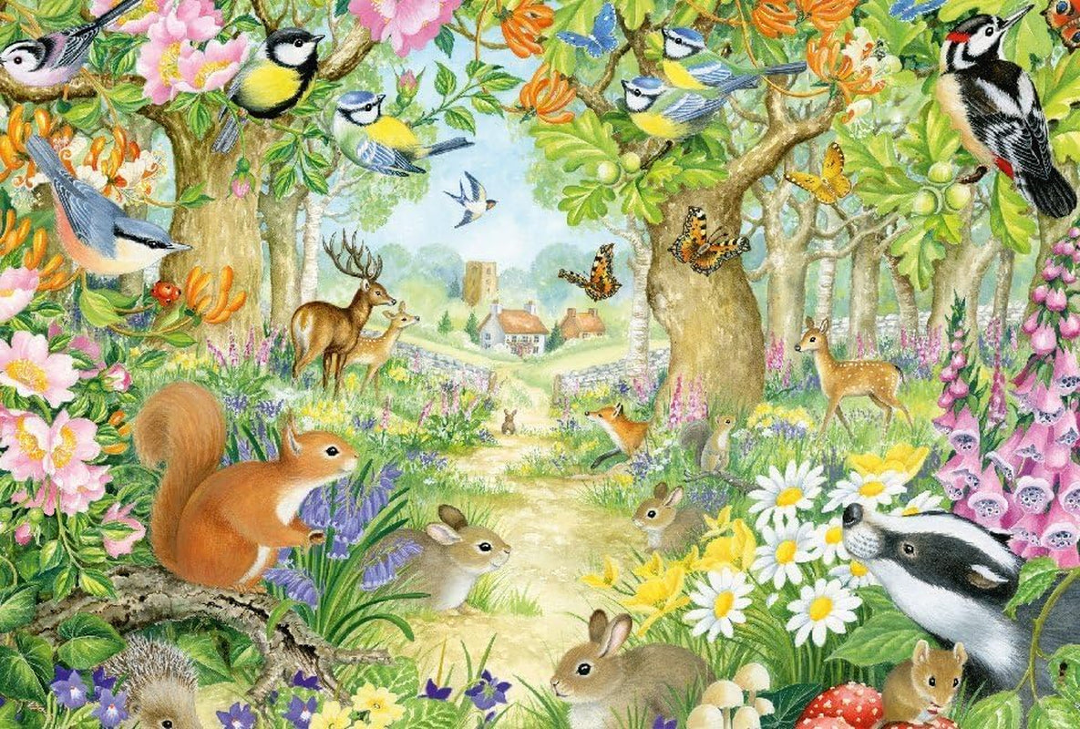 Schmidt Spiele 56370 Dieren in het bos, puzzel voor kinderen, 100 stukjes Puzzel Naty Shop