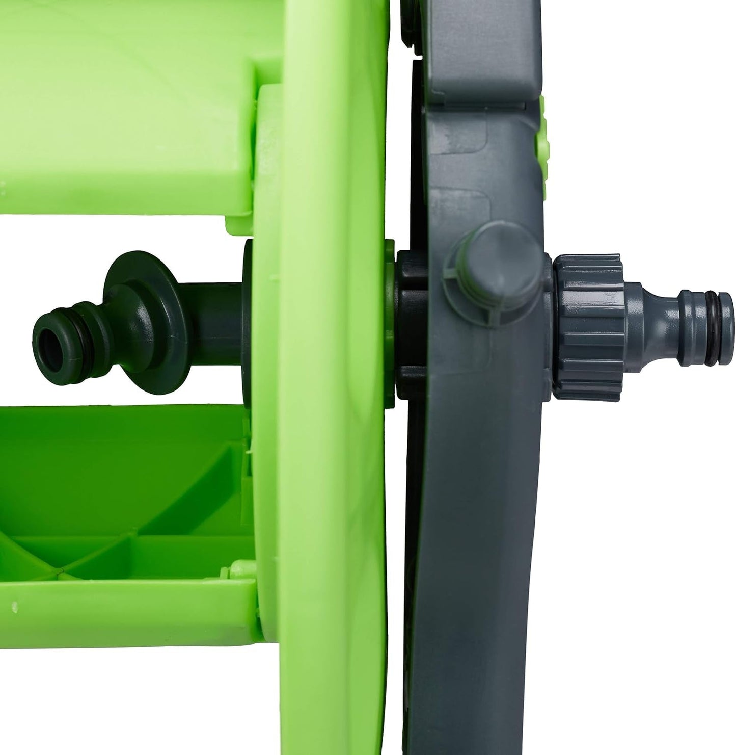Relaxdays Slangenwagen 45m 1/2" Waterslanghaspel Tuin 82,5 x 43 x 34 cm Grijs-Groen