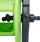 Relaxdays Slangenwagen 45m 1/2" Waterslanghaspel Tuin 82,5 x 43 x 34 cm Grijs-Groen