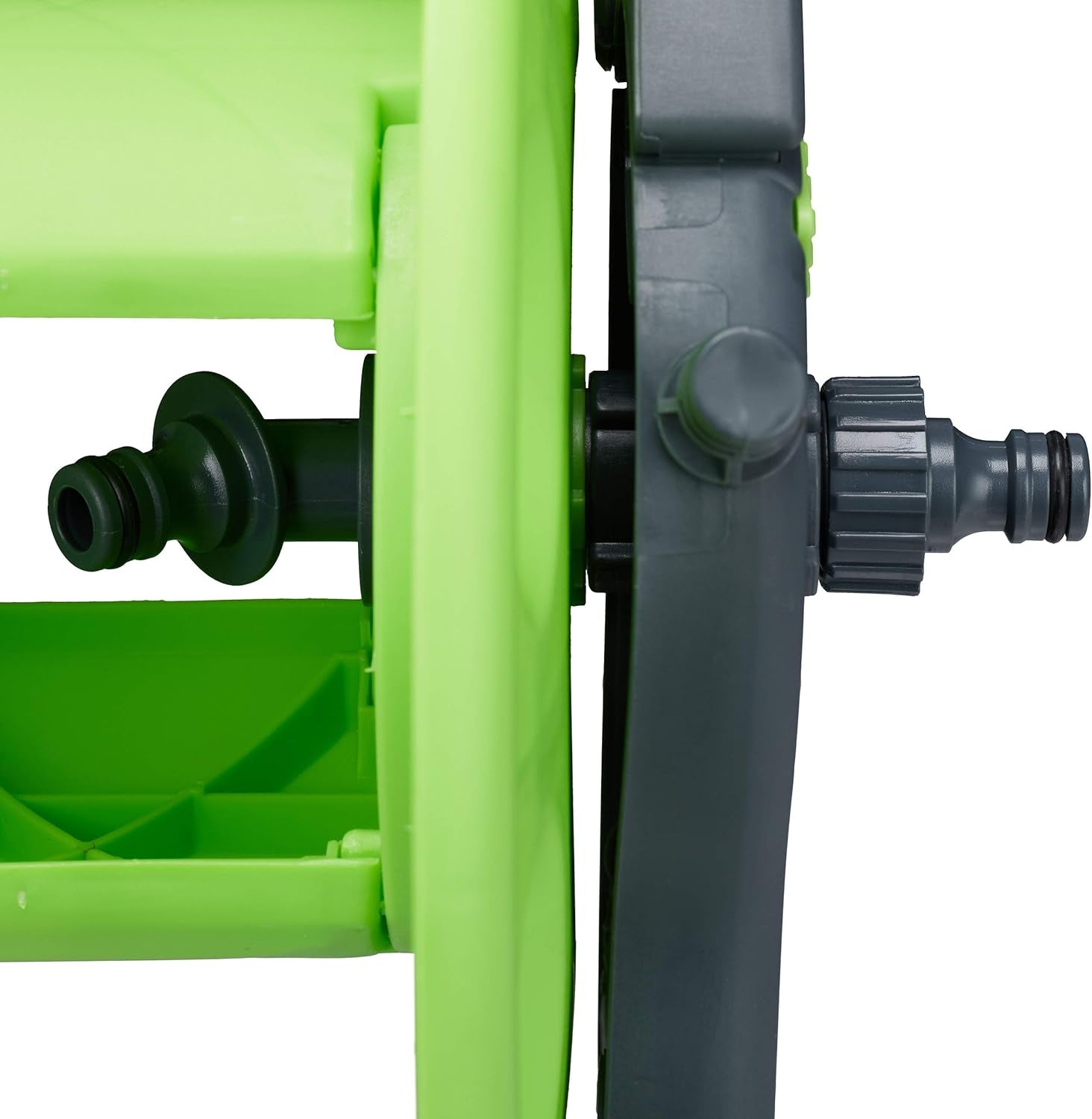 Relaxdays Slangenwagen 45m 1/2" Waterslanghaspel Tuin 82,5 x 43 x 34 cm Grijs-Groen