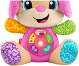 Fisher-Price Laugh & Learn JFD35 knuffel met slimme fasen Muzikaal leerspeelgoed voor baby's vanaf 6 maanden, meertalige versie: Italiaans, Spaans, Portugees, Engels, JFD35 Babyspeelgoed Naty Shop