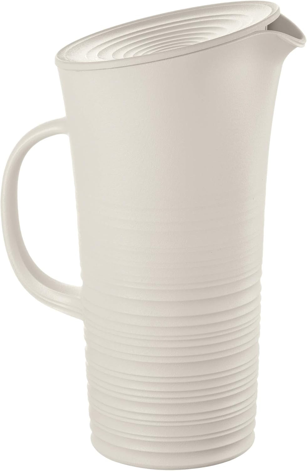 Guzzini - Tierra, Karaf met deksel - Melkwit, 18,7 x 13,4 x 10 x h26,9 cm | 1800 cc - 181701156, Bianco