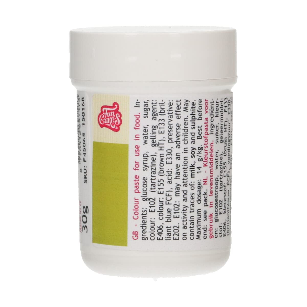 Geconcentreerde kleurstof Funcakes Paste Colour Royal Blue; voor deeg, room, fondant, marsepein, deeg, modelleerpasta en bloemenpasta. Halal en koosjer. 30 gram