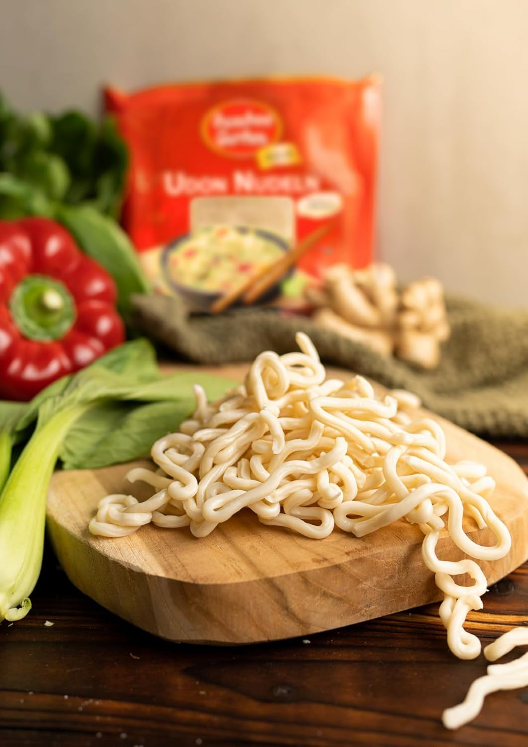 Udon-noedels van Bamboo Garden, voorgekookt, 300g