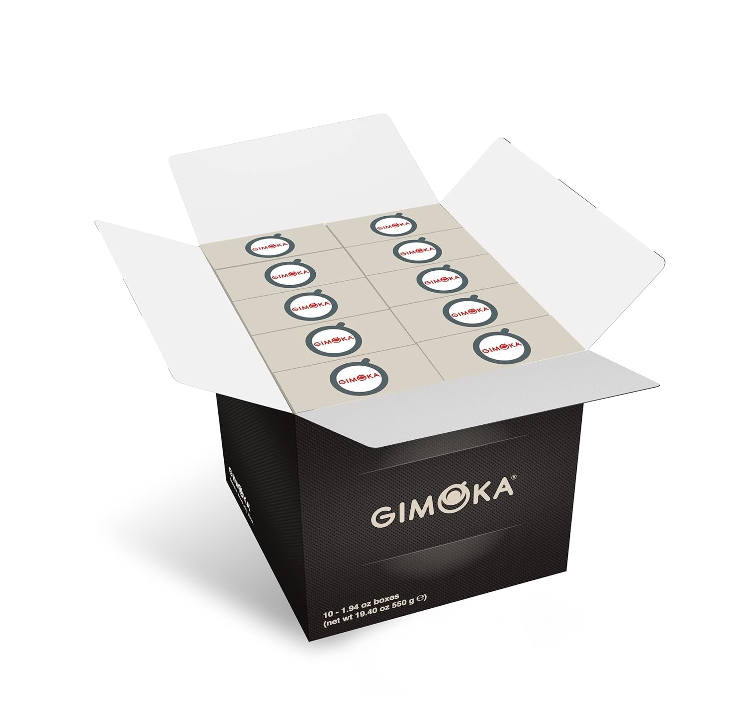 Gimoka Kaffeekapseln Espresso Deciso, Intensität 13/13-100 Kapsel - Compatibel met Nespresso* Haushalts-Espressomaschinen - 100 Stück (10 x 10 Getränke) - Hergestellt in Italien