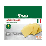 Lasagne Grandi Knorr 1/2 maat Gastronorm - gegolfde deegvellen voor pasta - grootverpakking, 5000 g