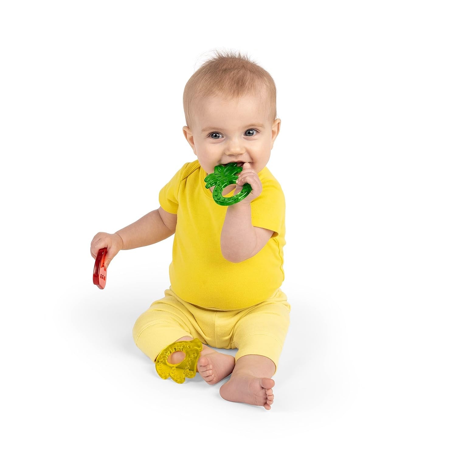 Bright Starts Juicy Chews, 3 BPA-vrije bijtringen, voor alle baby's vanaf 3 maanden