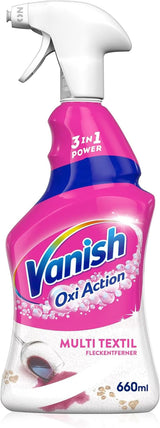 Vanish Oxi Action Multi - Textielvlekverwijderaar Spray - 660 ml - Textielwasmiddel voor tapijten en bekleding - tegen vuil en urinegeur Naty Shop