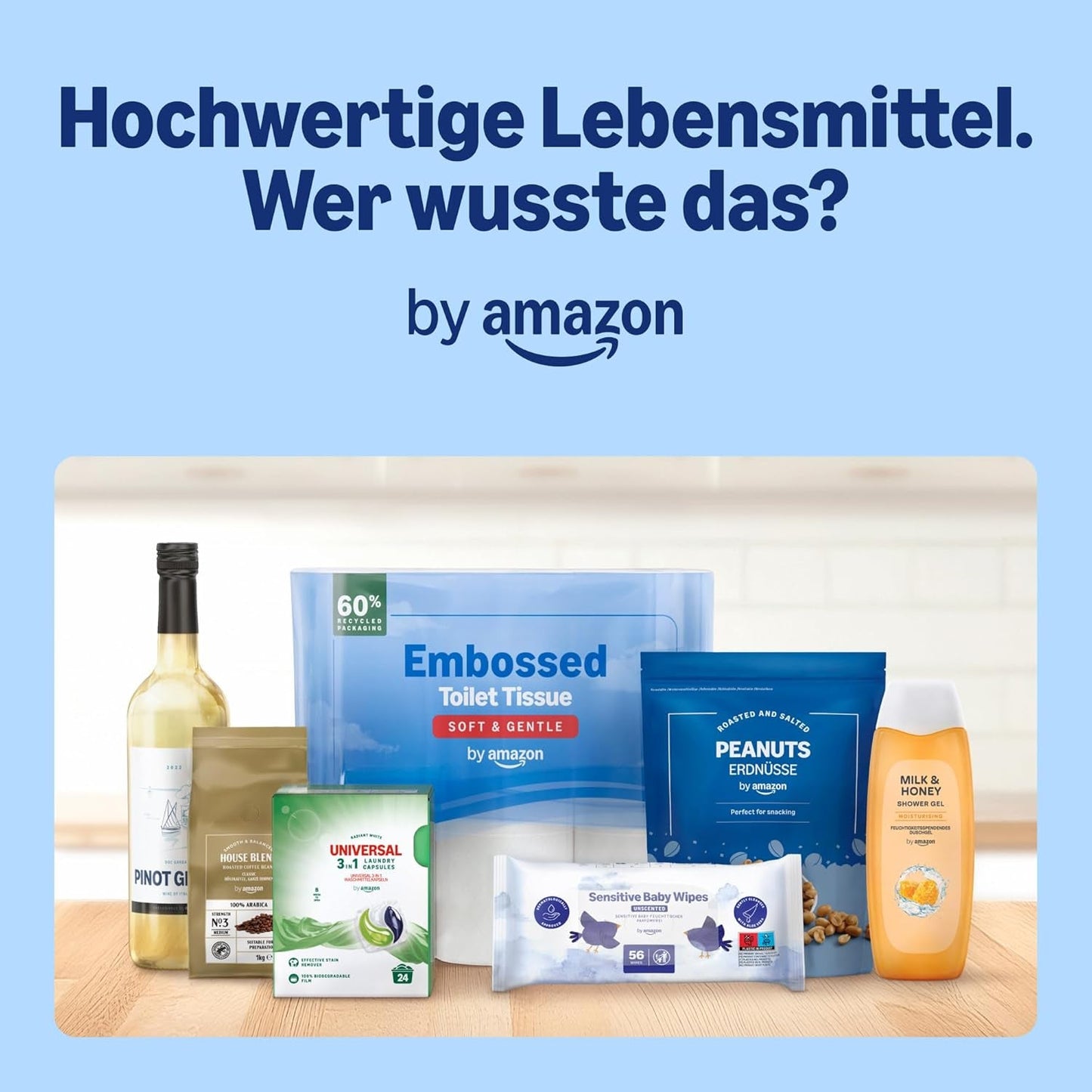 door Amazon Kaffeebohnen, entkoffeiniert, Lichte Röstung, 2 kg (2 Packungen mit 1 kg), Rainforest Alliance zertifiziert