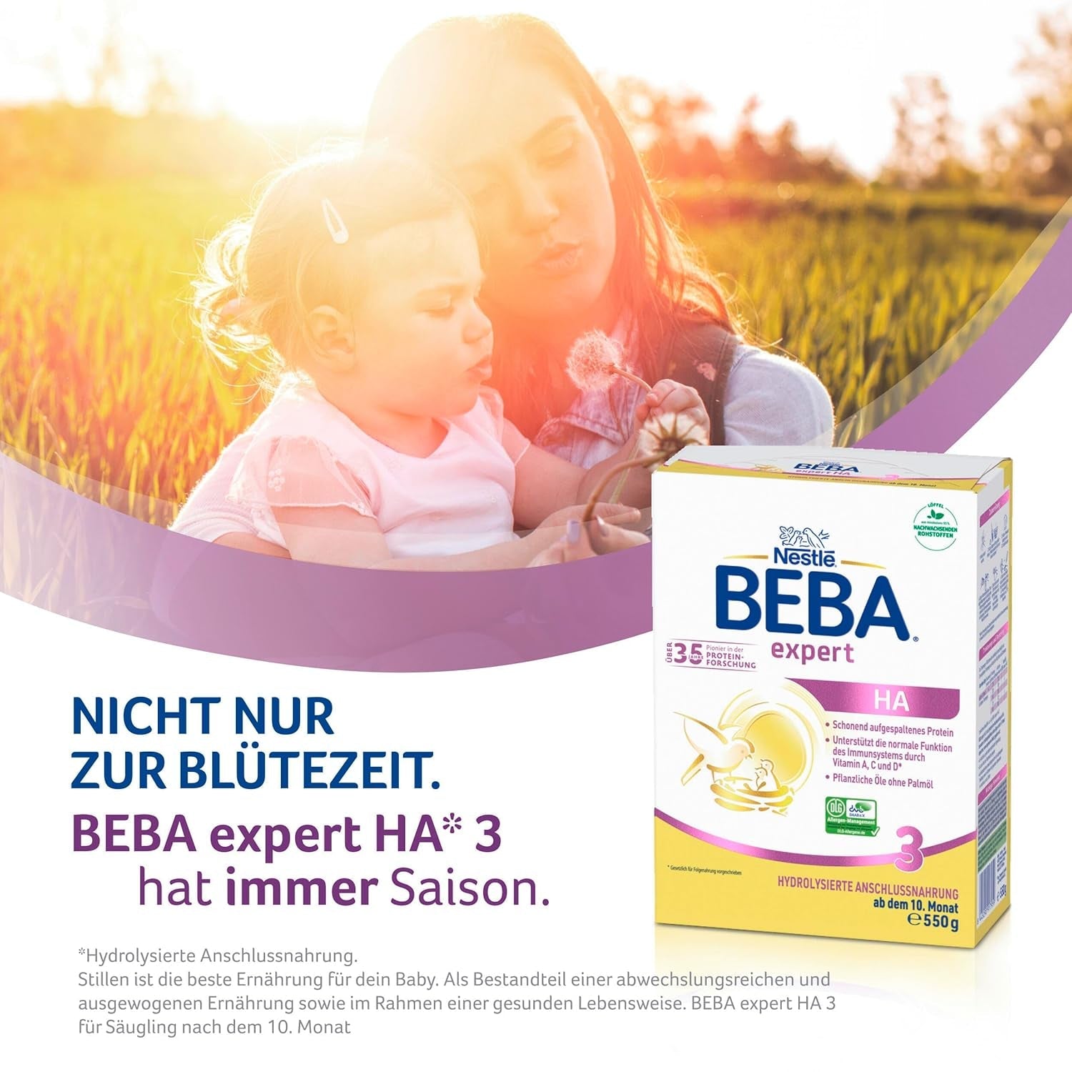 BEBA expert HA 3 Gehydrolyseerde vervolgformule, vanaf 10 maanden, 1 pakje (1 x 550 g)