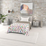 Zomerdekbed met fantasieprint, polyestervulling, Bloemblaadjes, 260X270Cm Dekbedden en quilts Naty Shop Meerkleurig 220X270Cm