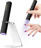 Denabuty UV-lamp voor gelnagellak, mini UV-LED-lamp voor nagelvervanging met standaard Tragbare kleine UV-nagellamp voor gelnagellak, voor Aushärten Von Nagelkleber & nageltips wit