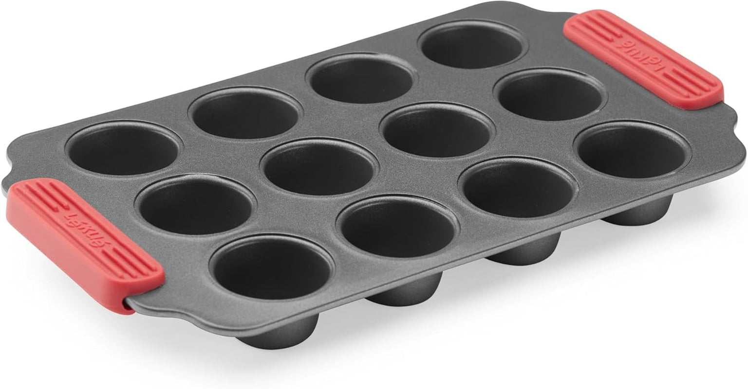 Lékué Muffin-Backform, Antihaftbeschichte, Metall, 6 Mulden Vormen en bakplaten Naty Shop Mini Muffins