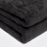 Brentford's Teddy Fleece Deken Groot Beddeken Pluche Superzacht Warm Slaapbank Sprei Zwart - 150 X 200 Cm Bedden en Dekens Besuche den Brentfords-Store
