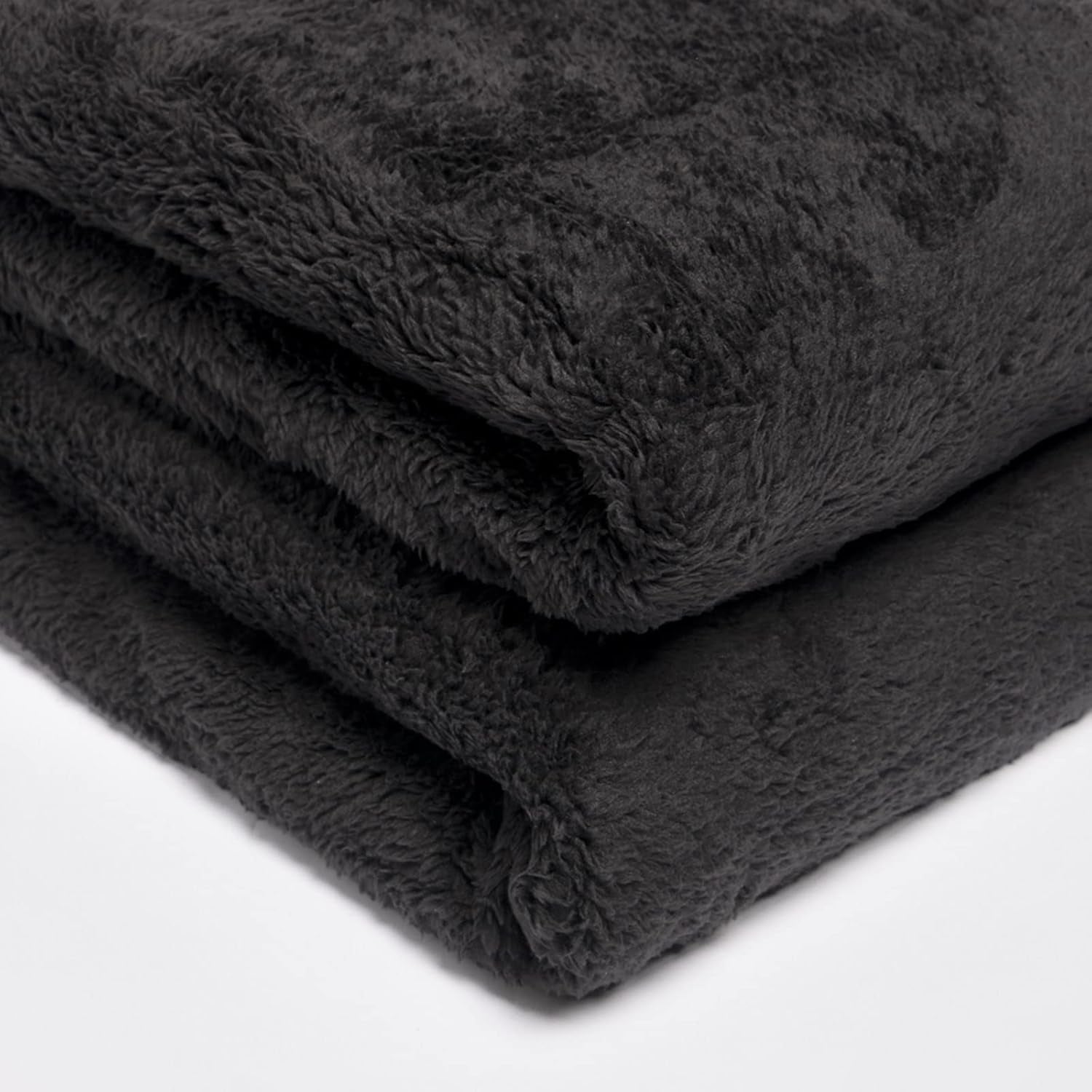 Brentford's Teddy Fleece Deken Groot Beddeken Pluche Superzacht Warm Slaapbank Sprei Zwart - 150 X 200 Cm Bedden en Dekens Besuche den Brentfords-Store