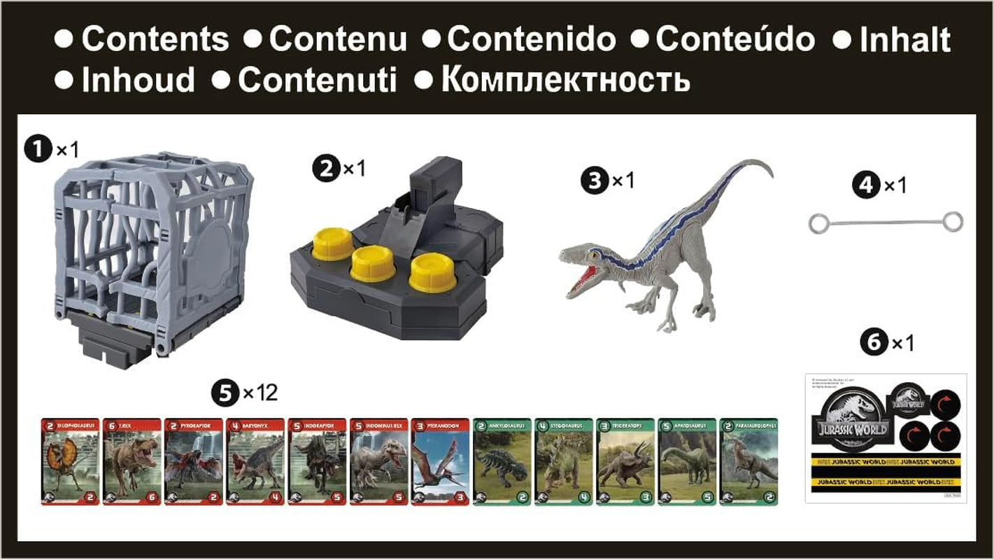 EPOCH Games, Jurassic World - Cage Breaker, 7523, dinosaurusspeelgoed, bordspel voor kinderen vanaf 4 jaar