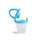 Munchkin Baby Siliconen Voedseldispenser | Ideaal voor onderweg – siliconen zakjes voor diepvriesproducten | Zelfvoedende voedseldispenser | Speenvoeder | BPA-vrij | Vanaf 4 maanden+ | Pak van 2 | Blauw en Groen