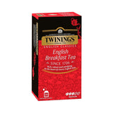 Twinings English Breakfast Black Tea 50g, 25 theezakjes, volle, ronde en sterke zwarte thee van de beste theeplantages in Sri Lanka en India. Zwarte thee, verpakking van 1 (1 x 50 g)