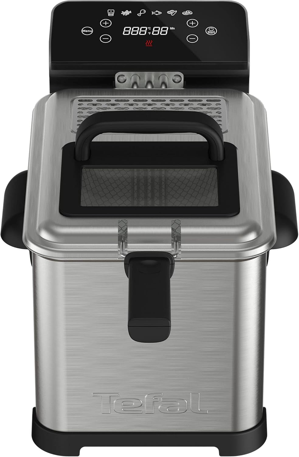 Tefal Family Pro Access 4.0L, 3000 Watt, semi-professioneel, met olie, afneembare olietank, koelzonetechnologie Apparaten Naty Shop Family Pro Digital Access 4.0L