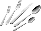 ZWILLING Schommel Besteckset, 30-Tlg, Voor 6 Personen, 18/10 Edelstahl, Essbesteck Poliert, Spülmaschinengeeignet, Silver Kitchen Naty Shop 68-Tlg