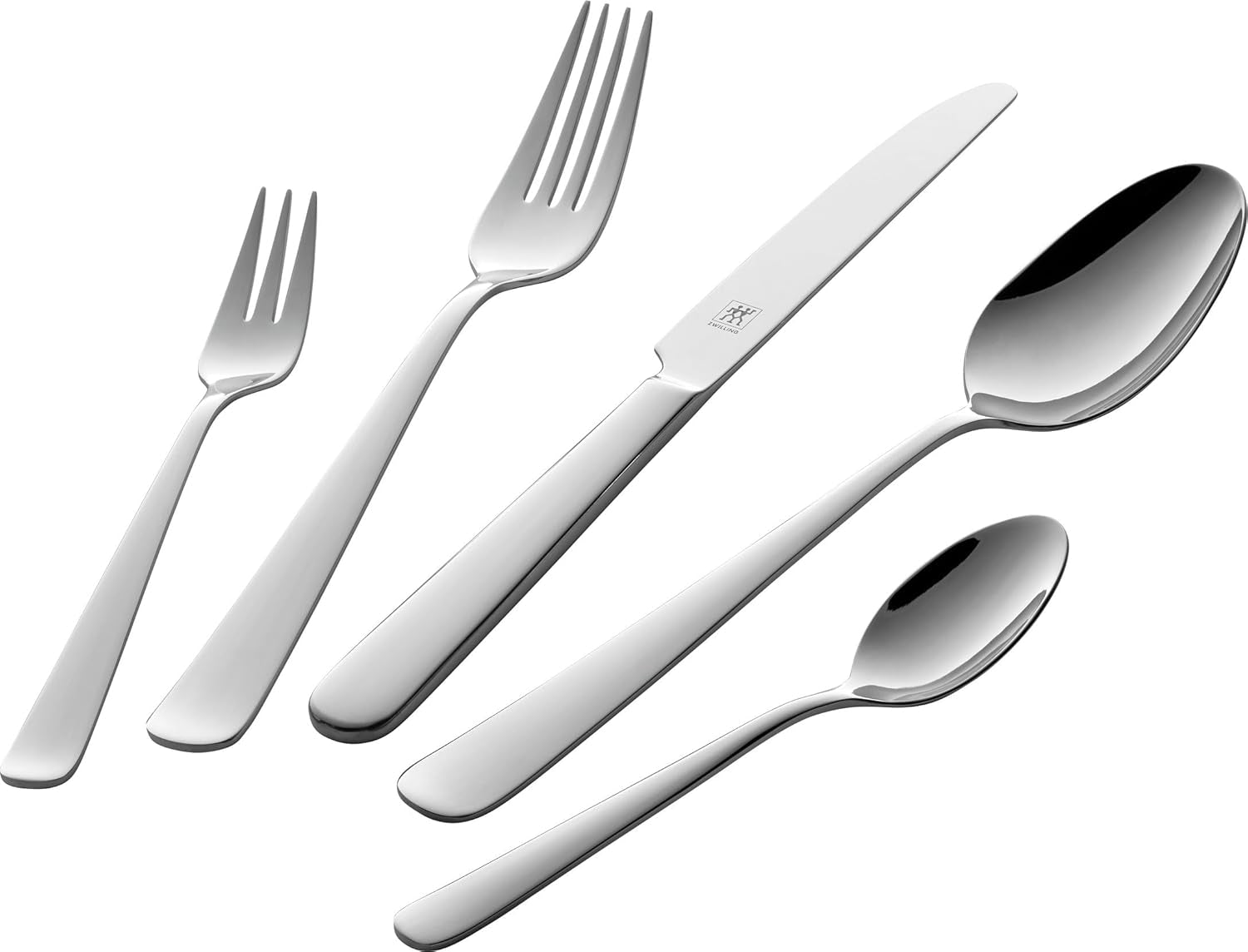 ZWILLING Schommel Besteckset, 30-Tlg, Voor 6 Personen, 18/10 Edelstahl, Essbesteck Poliert, Spülmaschinengeeignet, Silver Kitchen Naty Shop 68-Tlg
