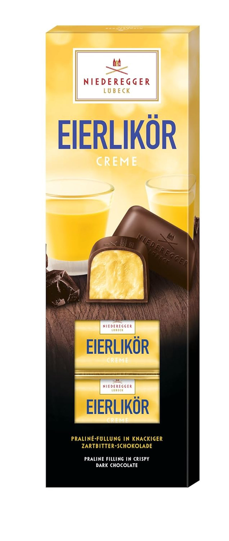Niederegger klassieke chocolade "Eierroom" 100g