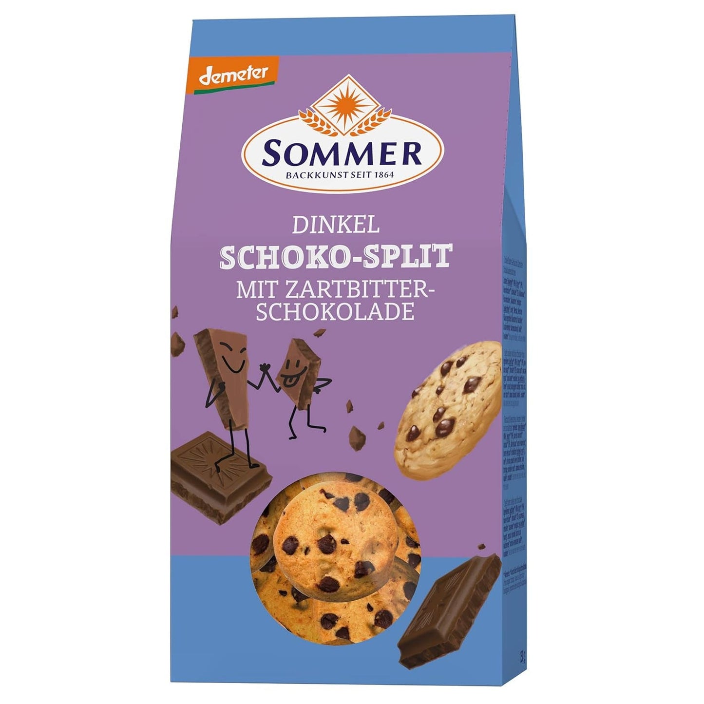 ZOMERKABEL Splitspeltchocolade met pure chocolade, 150 g