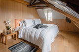COLAS NORMAND Warm dekbed, wasbaar op 95°C, 240 X 220 Cm, duurzaam, microvezel, zacht, zijdeachtig en comfortabel, gemaakt in Frankrijk, wit Dekbedden en quilts Naty Shop
