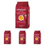 Schwiizer Schüümli Intenso, capsule, gemalen koffie 1kg - Intensiteit 4/5 - UTZ-certificaat (pak van 4)