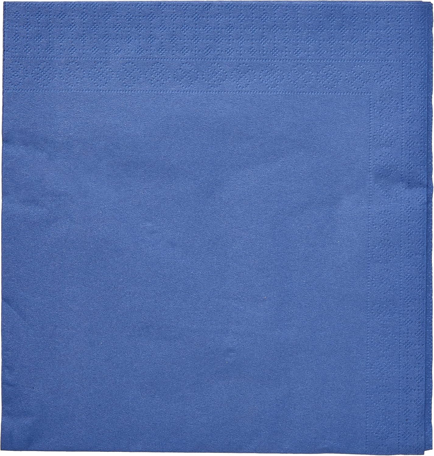 SER4230239 Servet 40 X 40, 2-laags, 1/4-vouw, 100 servetten, 2-laags, gladde rand, blauw